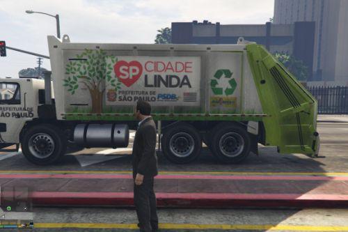 Caminhão de lixo - Cidade Linda - São Paulo SP