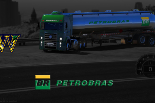 Caminhão Tanque Reboque Petrobras BR - Brazilian Trailer Tanker