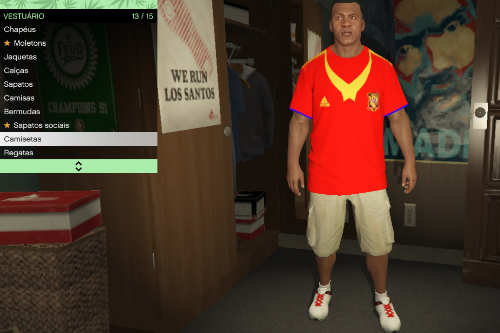 Roupas de times de Futebol para GTA San Andreas