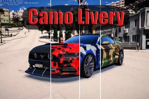 Camo livery pack for 2015 Ford Mustang GT