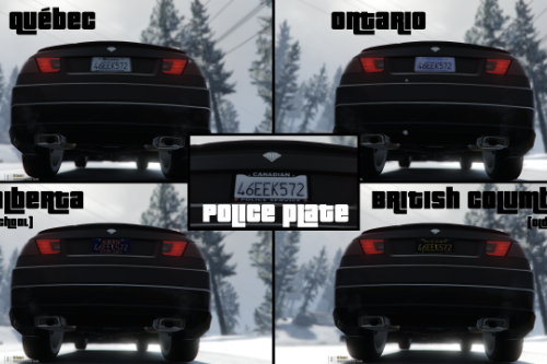 Canadian License Plates Pack