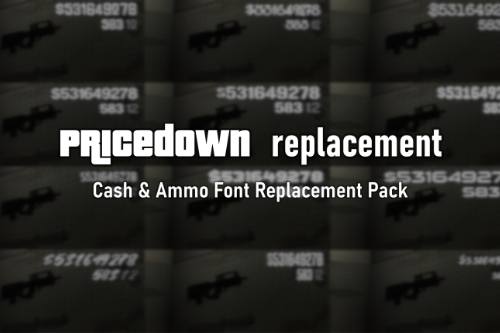 Cash & Ammo Font Replacement Pack