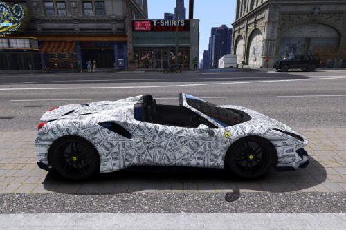 Cash Paintjob | Ferrari 488 Pista Spider