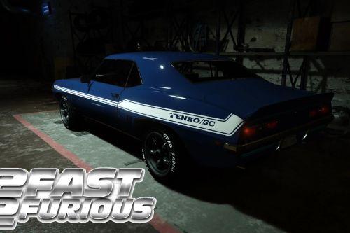 Chevrolet Camaro SS '69 Paul Walker aka Brian livery [2 Fast 2 Furious] 2F2F Yenko Camaro SYC
