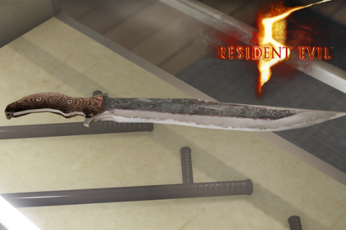 Chris Redfield combat knife - Resident evil 5 - [Replace]