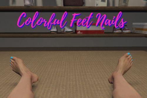 Colorful Feet Nails For MP Female