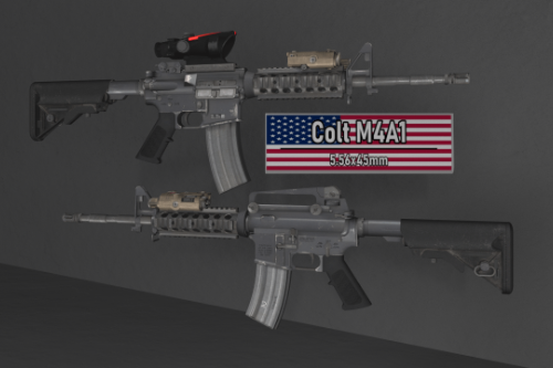 Colt M4A1 [Animated, 4 Versions]