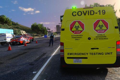 Corona Virus Covid 19 Emergency Testing Unit 