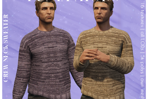 Crew neck sweater for MP male