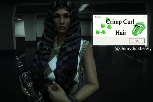 Crimp Curl Hair for MP Female