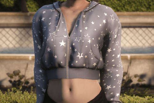 Cropped Zip-Up Hoodie for MP Female