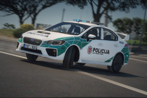 Custom Lithuanian Police Subaru Impreza WRX Livery