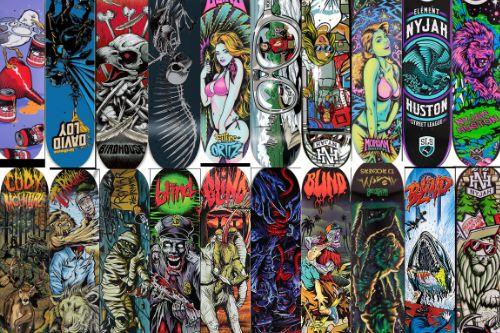 Custom Skateboards for SkateV (Birdhouse, Blind, Element)