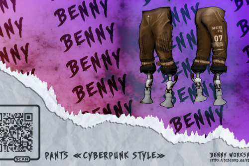 Cyberpunk style pants for MP Male