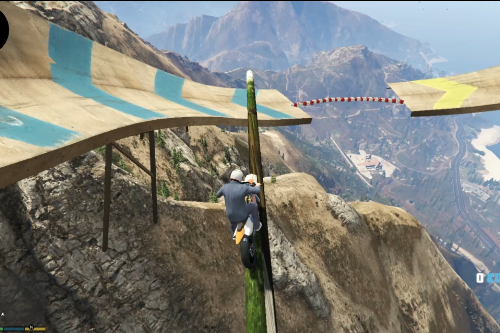 Dangerous Stunt Track on the top of mount chiliad