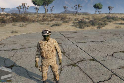 Dead grass and dirt camouflage for SWAT