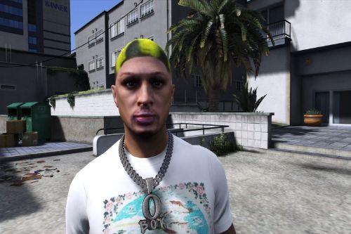 Dennis Rodman face texture for MpMale