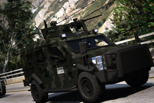 Militar caminhão blindado para GTA 4