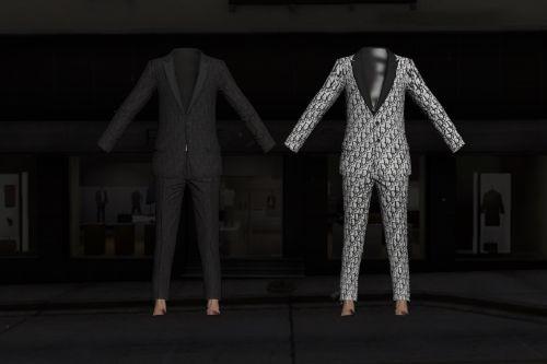 Dior Suit (Black/White) - MP Male