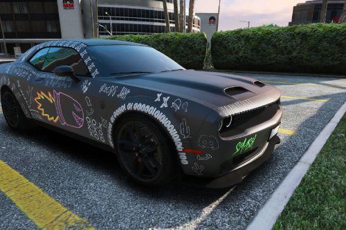 1KOCSIS_SRT Smash Car Paintjob for Dodge Challenger 