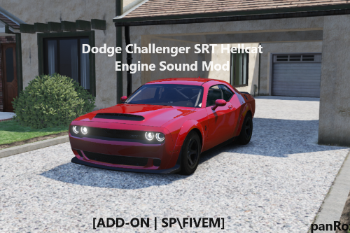 Dodge Challenger Hellcat SRT Engine Sound [Add-On SP | FiveM]