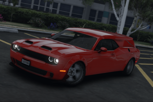 2018 Dodge Challenger SRT Hearse [Add-On | Plates | Extras | Livery | Template]