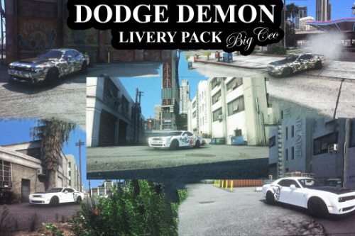Dodge Demon Livery Pack For Dodge Demon