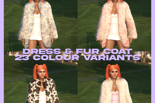 Dress with fur coat | MP Female