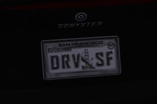 Driver: San Francisco plate