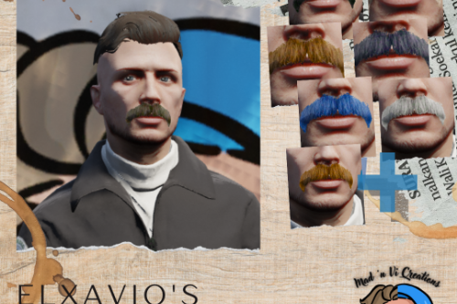 Elxavio's Mustache - MP Male - 9 variants