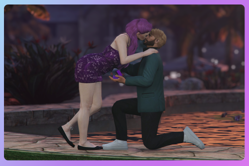 Engagement propose animations pack (static poses)