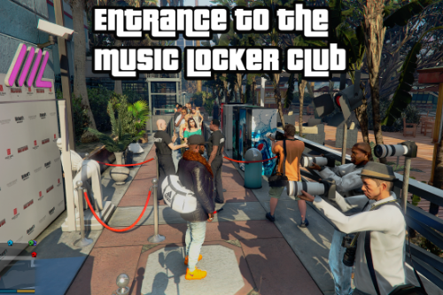 Entrance to the Music Locker Club