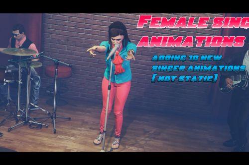 Female singer animations