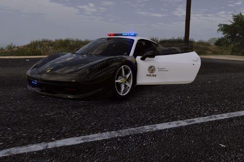 Ferrari 458 Italia Police Car LAPD Paintjob