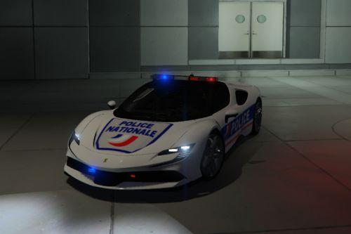 Ferrari SF90 Police Nationale [Add-On | Replace | FiveM Ready | No ELS]