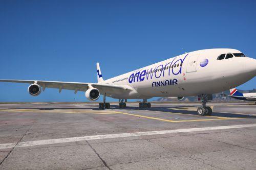 Finnair Airbus A340-300 Oneworld livery
