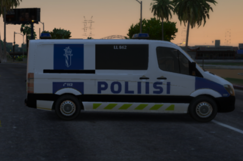 Finnish Police (Poliisi) Mercedes Benz Sprinter 2020 Coloring (Väritys) [REPLACE] [NON-ELS]