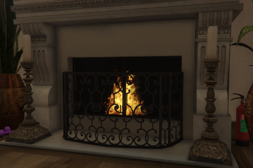 Fire in Michael's Fireplace [Menyoo]