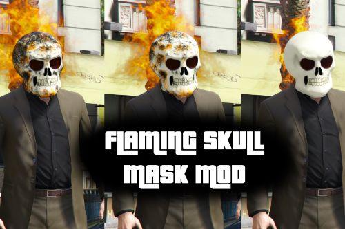 Flaming Skull Mask
