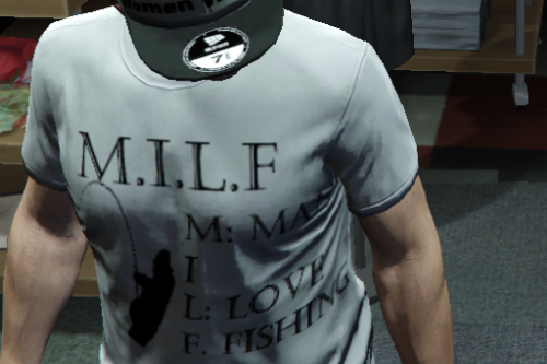 "Fish Fear Me, Women Want Me" Cap/Hat and "Man I Love Fishing" Shirt for MP Male