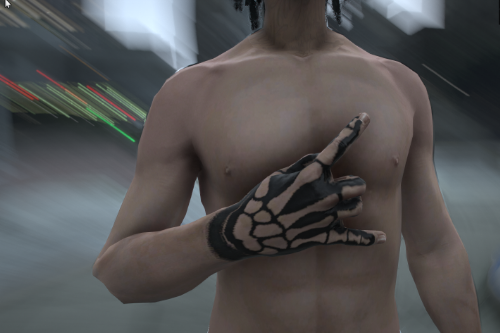 Skeleton Hand Tattoo for MP Male 