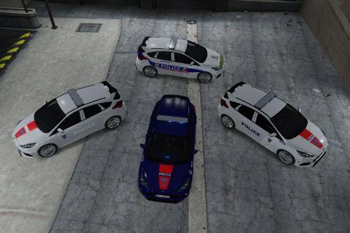 Ford Focus RS French Police Nationale BAC 75 Pack