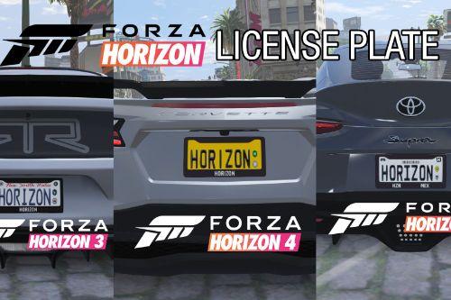Forza Horizon License Plate