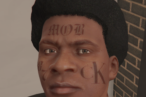 Gang Face Tattoo for Franklin