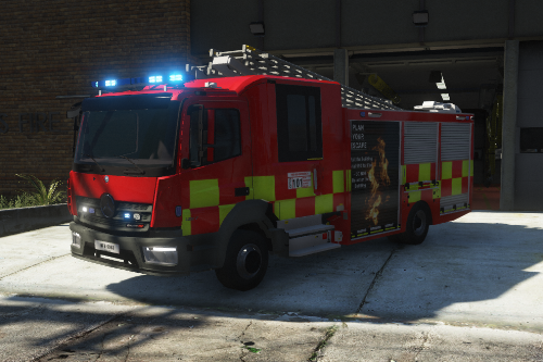 Generic Fire Skin for 2017 Mercedes London Fire Brigade Appliance