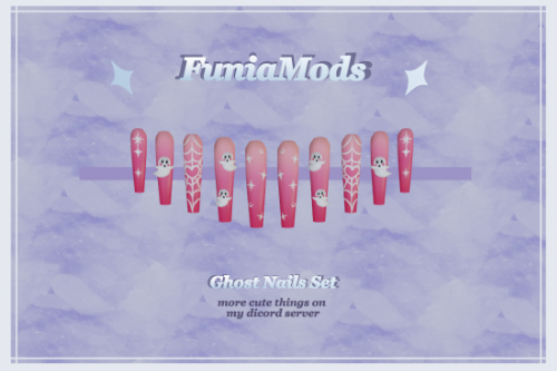 Ghost nails set for Female