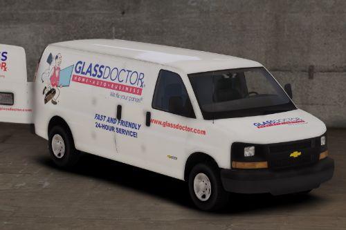 "GlassDoctor" Paintjob for BROKE_option's Chevrolet express [2K]
