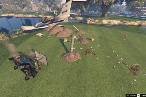Golf course plane crash