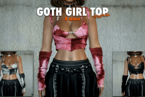 Goth girl top for mp Female