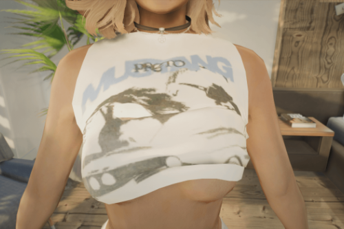 Graphic Crop Top for MP Female